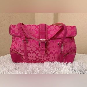 Hot Pink Vintage Coach Satchel